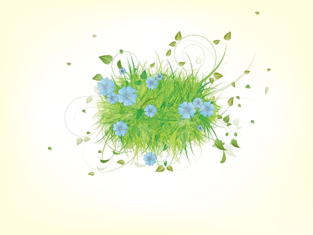 Plik wektorowy zielona wiosna letnia trawa abstrakcyjna ilustracja wektorowa z tłem