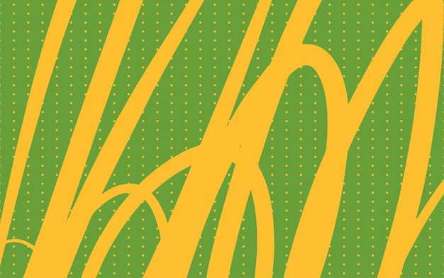 zielone i żółte abstrakcyjne tło doodle