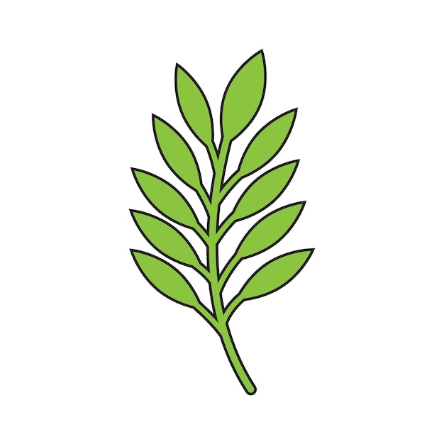 Plik wektorowy zielone liście botaniczne wektor logo i projekt symbolu