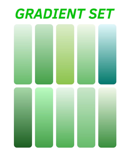 zielony i niebieski znak z napisem "quot gradient set set set quot"