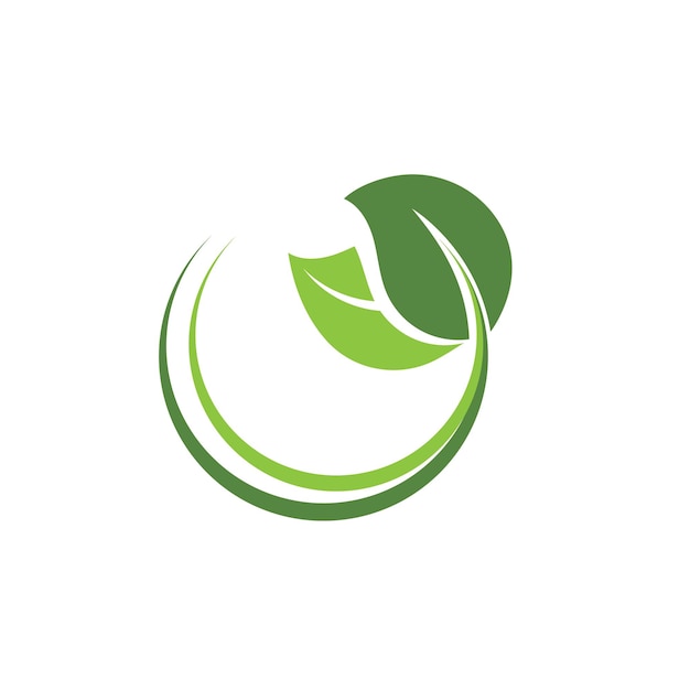 Zielony Liść Ekologia Natura Logo Element Wektor Obrazu