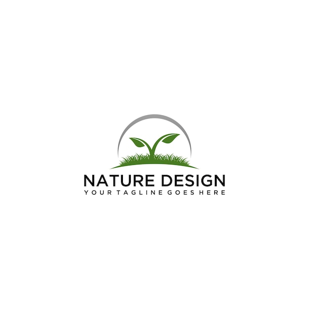 Zielony Liść Logo Ekologia Natura Element Wektora