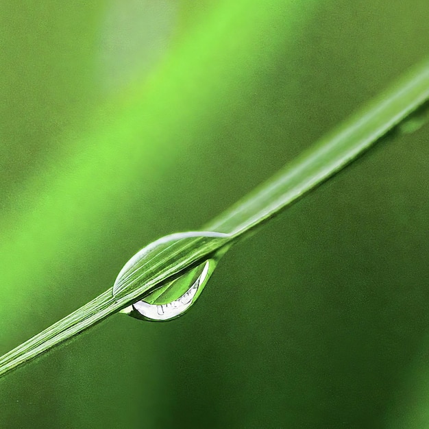 Plik wektorowy zielony liść z kropelami wody zielony liście z kropelkami wody