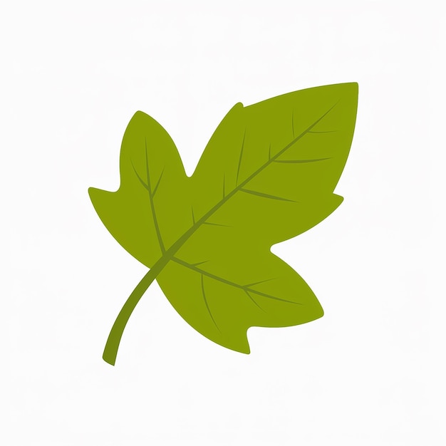 Plik wektorowy zielony liść z napisem 