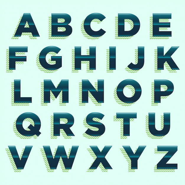Plik wektorowy zielony nowoczesny design typografii