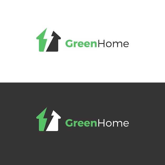 Zielony Projekt Logo Domu