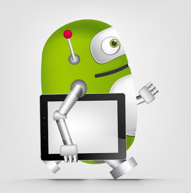 Zielony robot