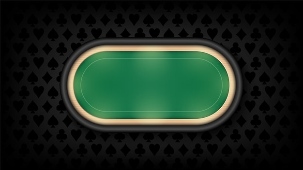 Plik wektorowy zielony stół do pokera na ciemnym tle ilustracji wektorowych