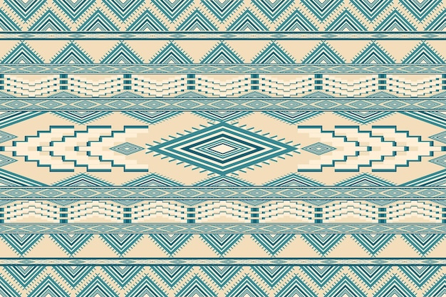 Zielony Vintage Etniczne wzory Ikat tło haftowanie