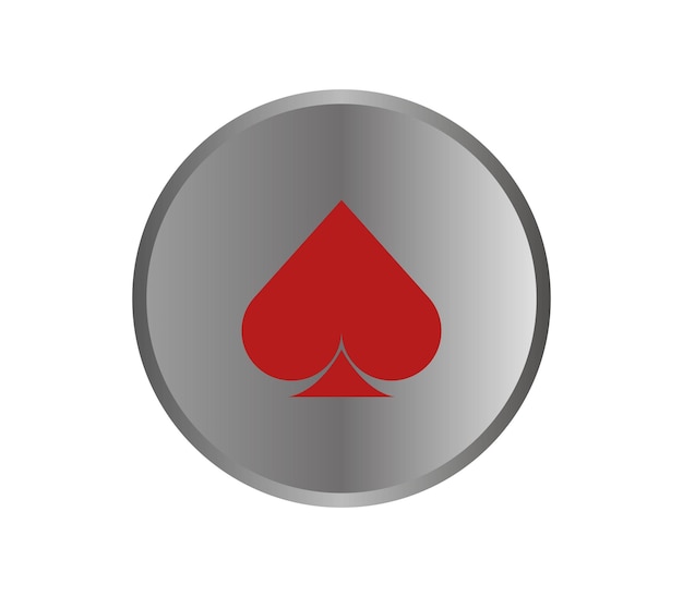 Zilustrowano Symbol Karty Pokerowej
