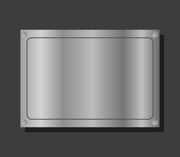 Wektor zilustrowany metalowy panel