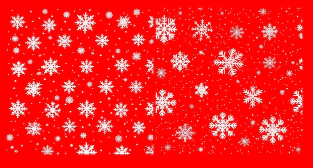 Zimowe świąteczne śnieżne bezszwowe tapety lub tło do kartki z pozdrowieniami