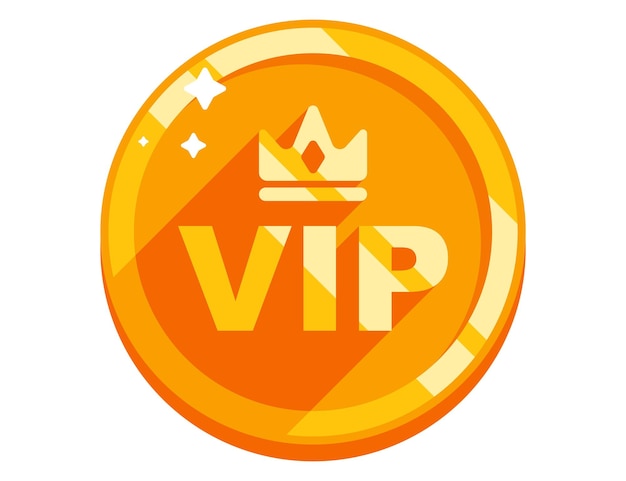 Złota Moneta Z Napisem Vip Unique Cryptocoin