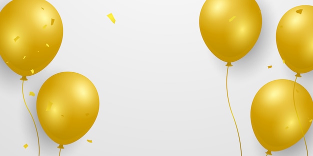 Złote balony.
