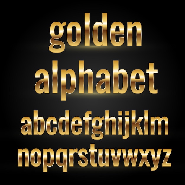 Złote Cyfry I Alfabet
