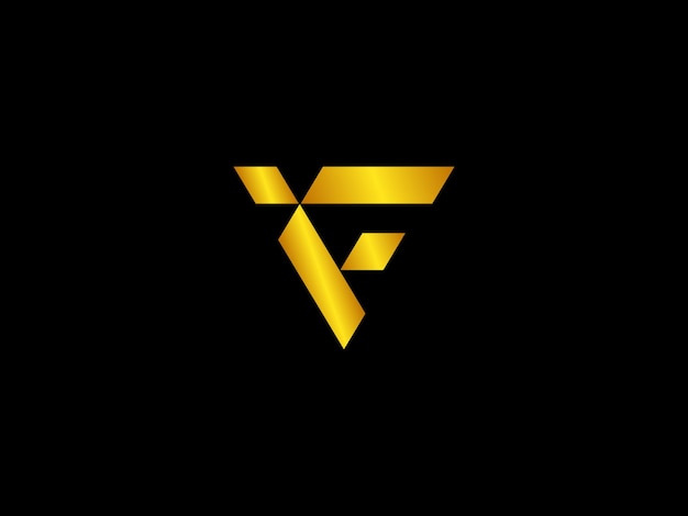 Złote Logo Z Tytułem'f'