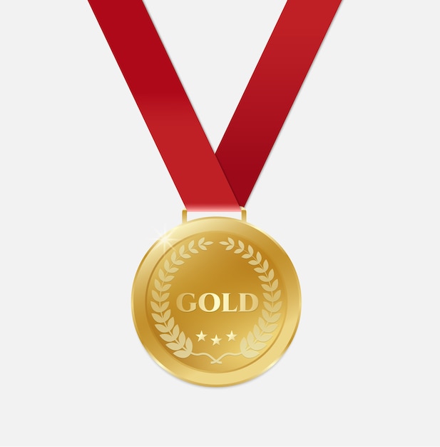 Złote Medale Championa ze wstążką.