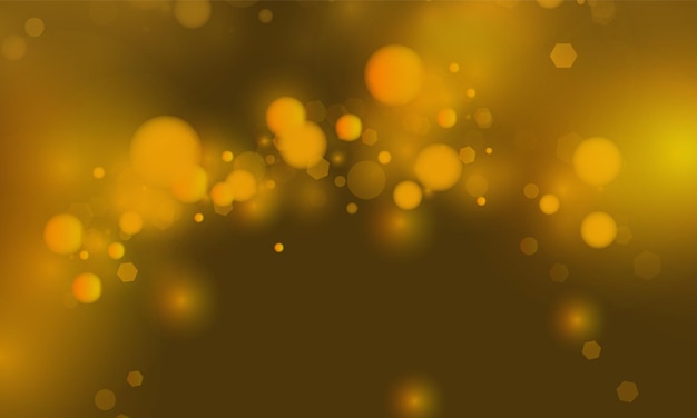 Złote tło bokeh światło dla wektora magiczne wakacje szczęśliwy nowy rok projekt plakat