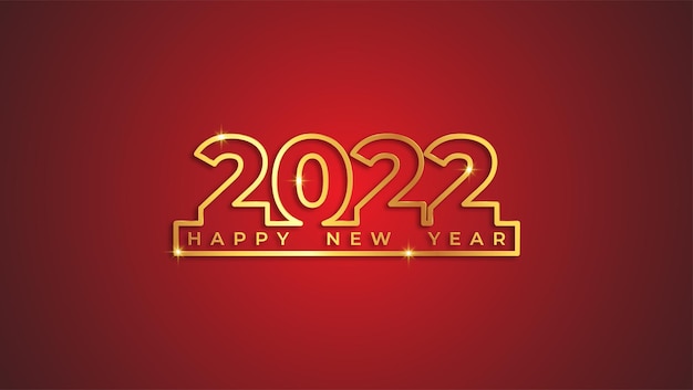 Złote Tło Nowego Roku 2022