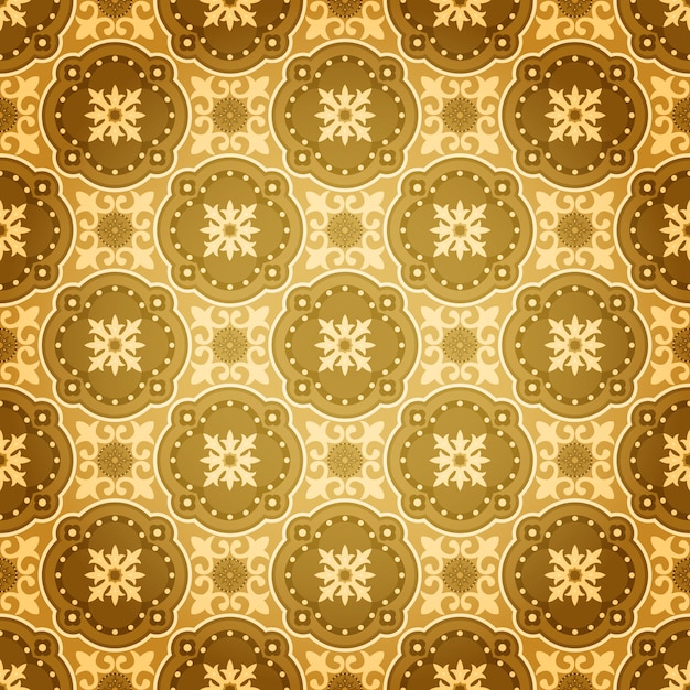 Złoty Seamless Wall Pattern