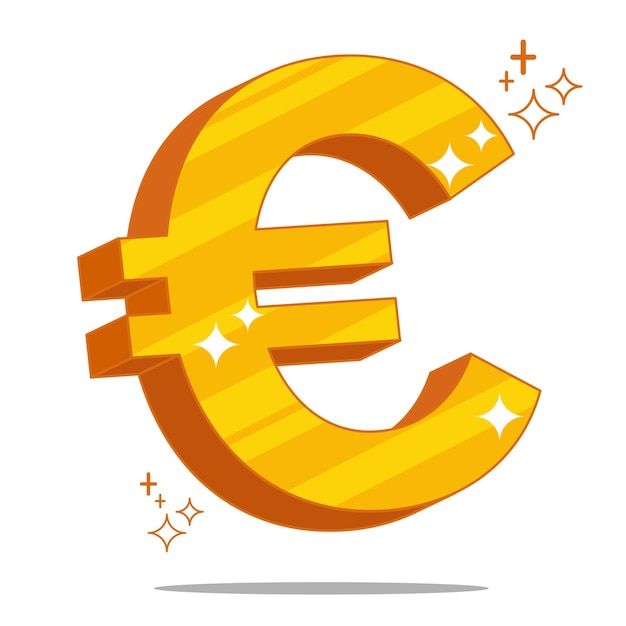 złoty symbol euro