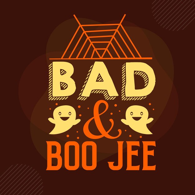 Zły I Boo Jee Typografia Szablon Cytatu Premium Vector Design