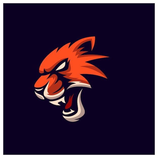 Zły Jaguar Leopard Maskotka Esport Wzory Logo