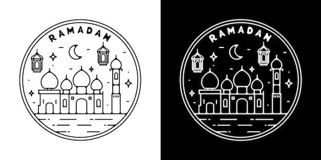 Znaczek Monoline Vintage Ramadan