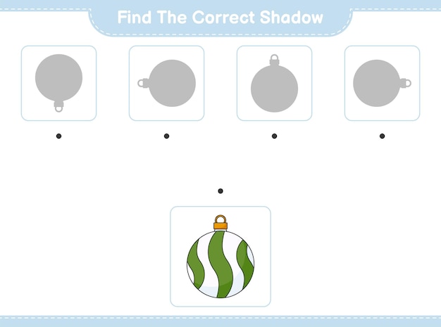 Znajdź Odpowiedni Cień Znajdź I Dopasuj Odpowiedni Cień Christmas Ball