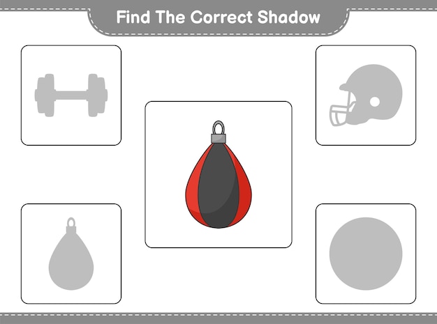 Znajdź Odpowiedni Cień. Znajdź I Dopasuj Odpowiedni Cień Worka Treningowego
