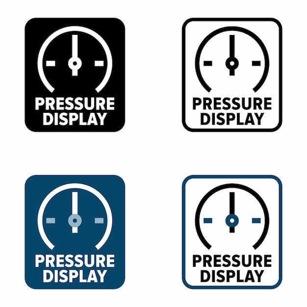 Znak Informacyjny O Wektorze Wyświetlania Ciśnienia