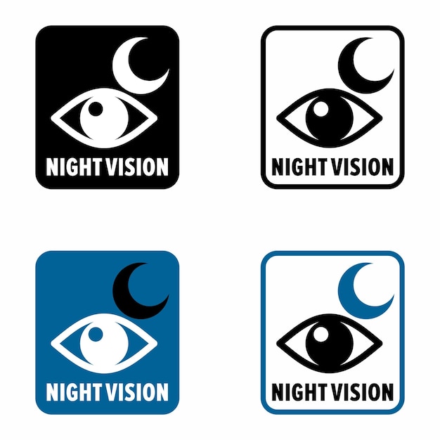 Znak Informacyjny Urządzenia Do Obserwacji W Nocy Przy Słabym Oświetleniu