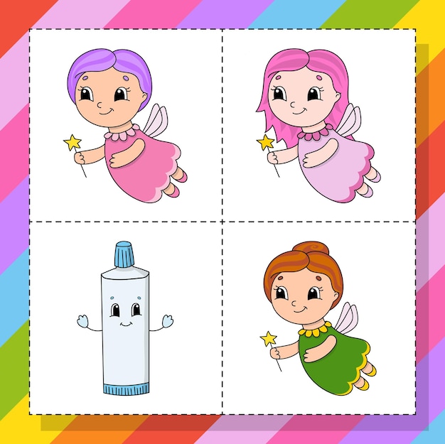 Znak ładny Element projektu Szablon do projektowania książki naklejki karty plakaty ubrania Styl kreskówki Pojedynczo na białym tle Ilustracja wektora