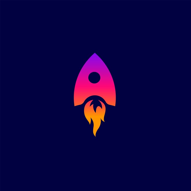 Znak logo rakiety