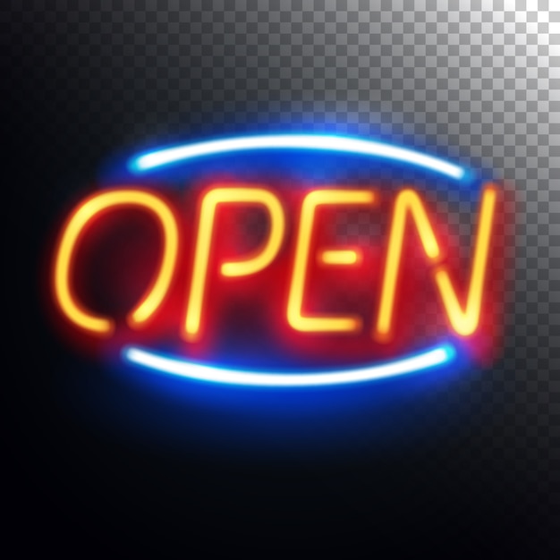 Znak Neon Open