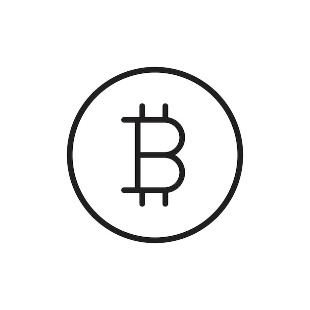 Znak ustawienia ikony Bitcoina