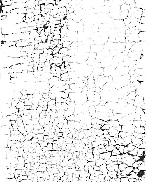 Plik wektorowy zniszczona tekstura nakładki popękanego, łuszczonego betonu