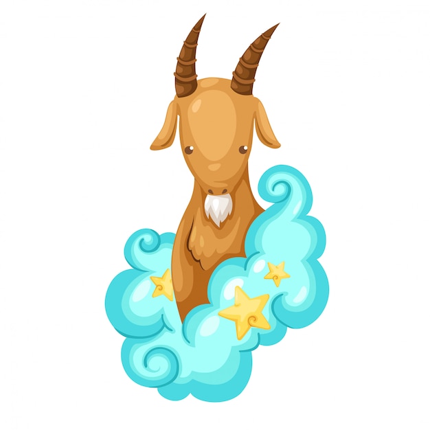 Zodiak Podpisuje -capricorn Wektoru Ilustrację