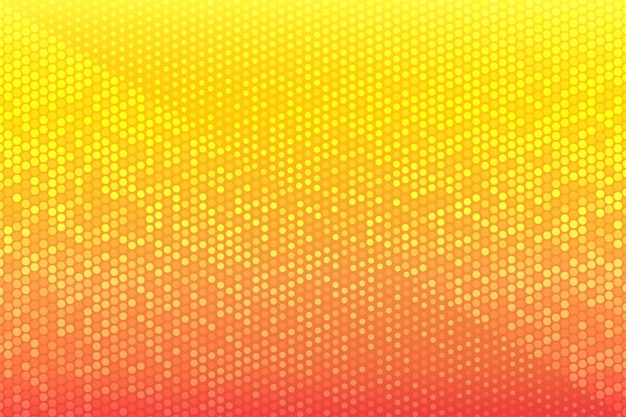 Żółta kropka półtonów ziarno tekstury pikseli pop-artu gradient wzór tła
