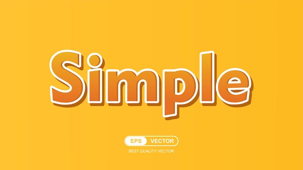Żółte tło z napisem simple