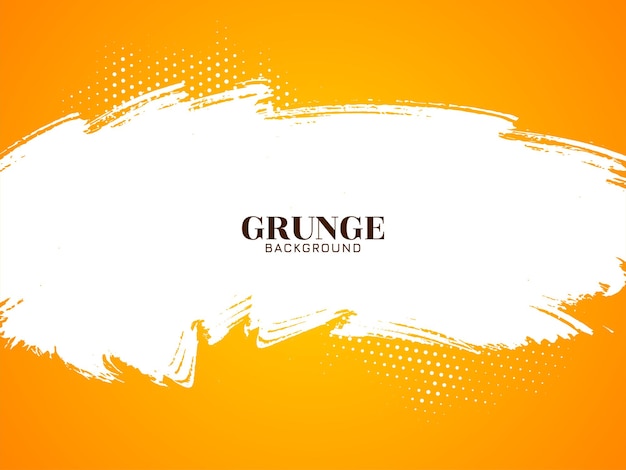 Żółty i biały pociągnięcia pędzla projekt tło grunge