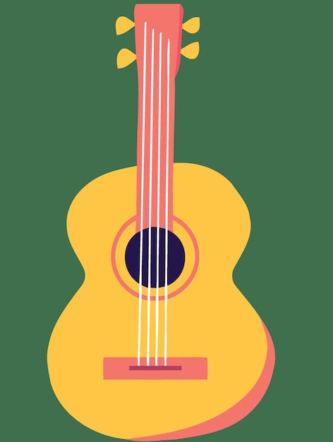 Żółty Instrument Muzyczny Gitara