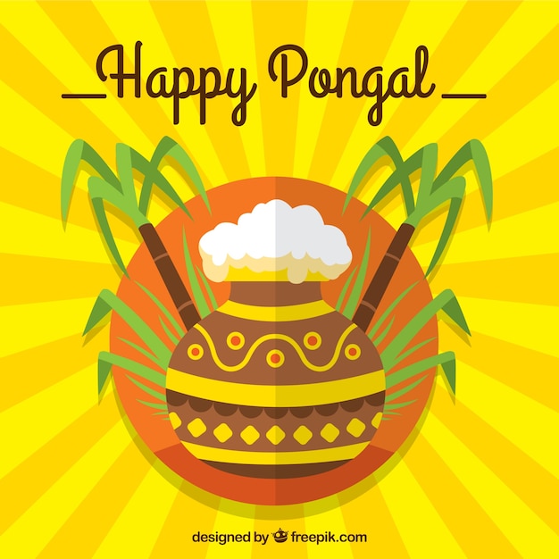 Żółty Pongal Tła