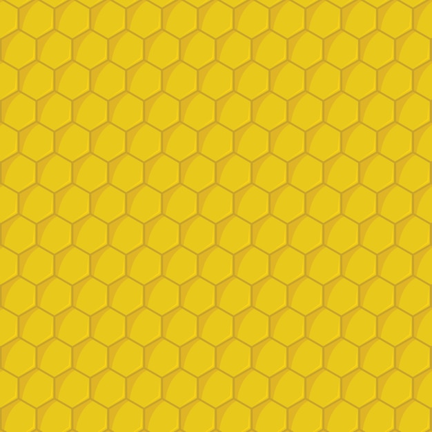 Żółty Wzór Plastra Miodu Bez Szwu