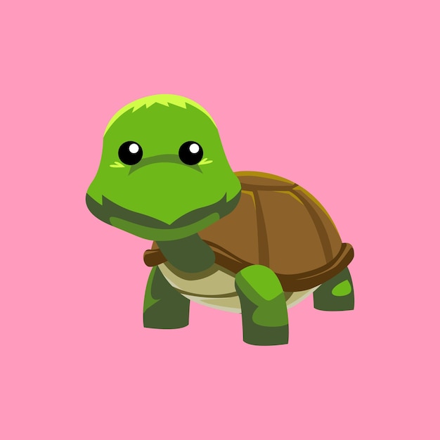 Żółw Na Różowym Tle