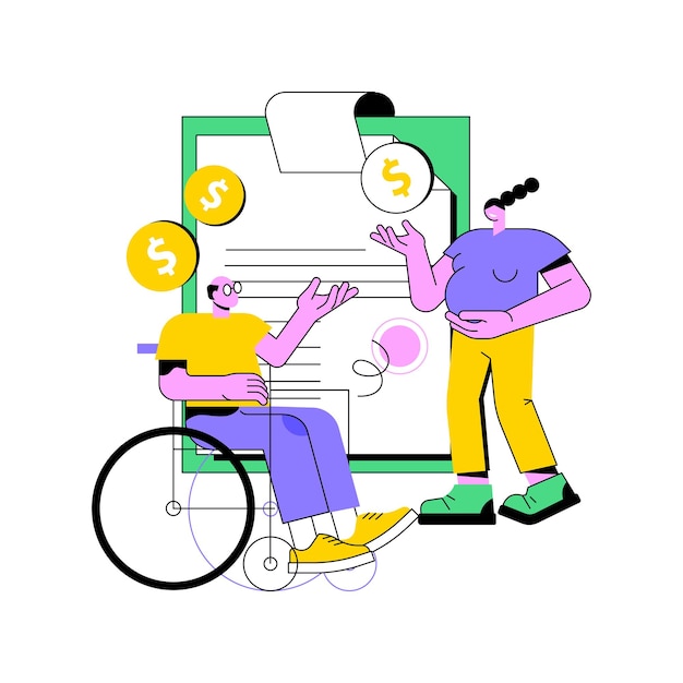 Zostaw na podstawach społecznych abstrakcyjne pojęcie ilustracji wektorowych