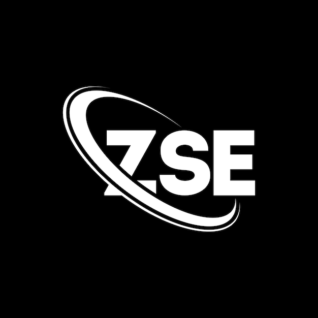 Zse Logo Zse Litera Zse Logo Inicjały Zse Logo Powiązane Z Okręgiem I Dużymi Literami Monogram Logo Zse Typografia Dla Biznesu Technologicznego I Marki Nieruchomości