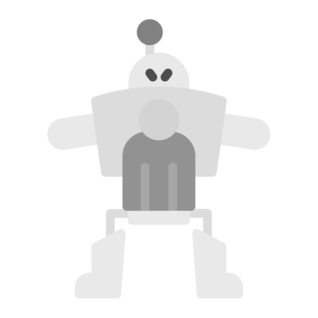 Zwiększanie obrazu wektorowego ikony robota Może być używane do robotyki