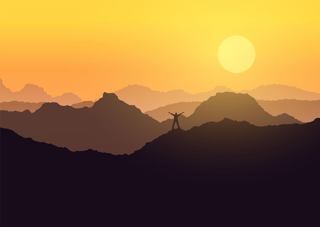 Zwycięstwo na szczycie góry Sunset
