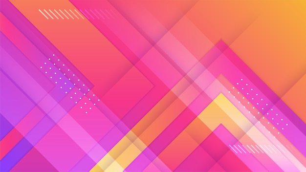 Żywe gradientowe różowe żółte kolorowe abstrakcyjne geometryczne tło projektu